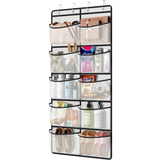 Garvee Organizer da appendere alla porta con 5/10 tasche per cameretta dei bambini, camera da letto, ufficio, bagno - Design compatto salvaspazio - Grigio