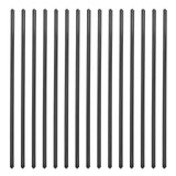GARVEE Balaustre per terrazze in alluminio piatte e dritte da 32-1/4 pollici con viti, confezione da 50 ringhiere per portici scanalate, ringhiere per terrazze con balaustra per scale, ringhiere per terrazze e scale, nero opaco