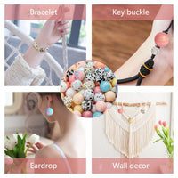 Garvee 100 pezzi di perline in silicone da 15 mm rotonde colorate per la creazione di gioielli fai da te, portachiavi, collane, braccialetti