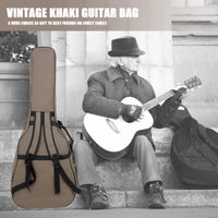 Borsa per chitarra Garvee da 41 pollici con spallacci imbottiti regolabili, materiale morbido e leggero, per chitarra acustica, per esterni e palco, nera