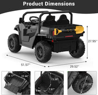 Auto elettrica GARVEE 24V, 2 posti con telecomando 2.4G, auto elettrica per bambini con musica e luci, 3 velocità, auto elettrica per bambini dai 3 anni in su