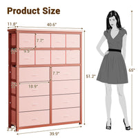 Cassettiera GARVEE con 16 cassetti in tessuto, cassettiera in tessuto per camera da letto, credenza con cassetti in tessuto, cassettiera per cucina, ufficio, corridoio, soggiorno, corridoio, cameretta dei bambini