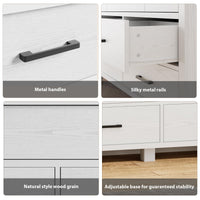 Cassettiera Garvee con 7 cassetti, legno, maniglie in metallo, stile moderno, per camera da letto e soggiorno, robusta e sicura