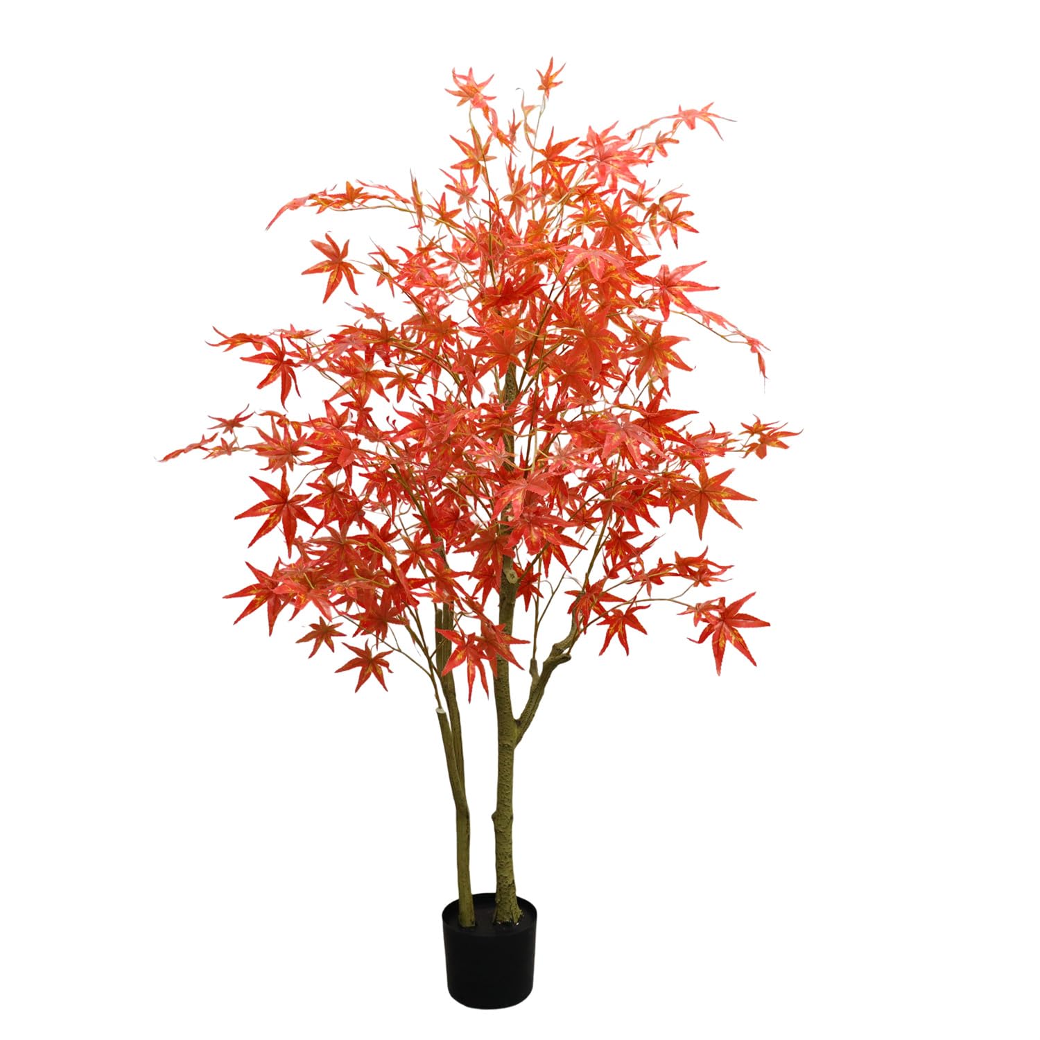 Albero di acero artificiale Garvee da 150 cm, foglie autunnali, foglie in silicone, vaso di plastica, decorazione versatile per la casa e la festa