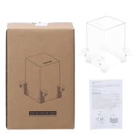 Torre di evamento per pesci in acrilico Garvee per acquario trasparente da 18 mm, parete per acquario 12x13x19 cm