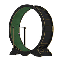 Garvee Cat Treadmill, rullo per esercizi di grandi dimensioni da 45 pollici con ruote in TPE e legno stabile per il fitness degli animali domestici al chiuso, silenzioso, sicuro, nero