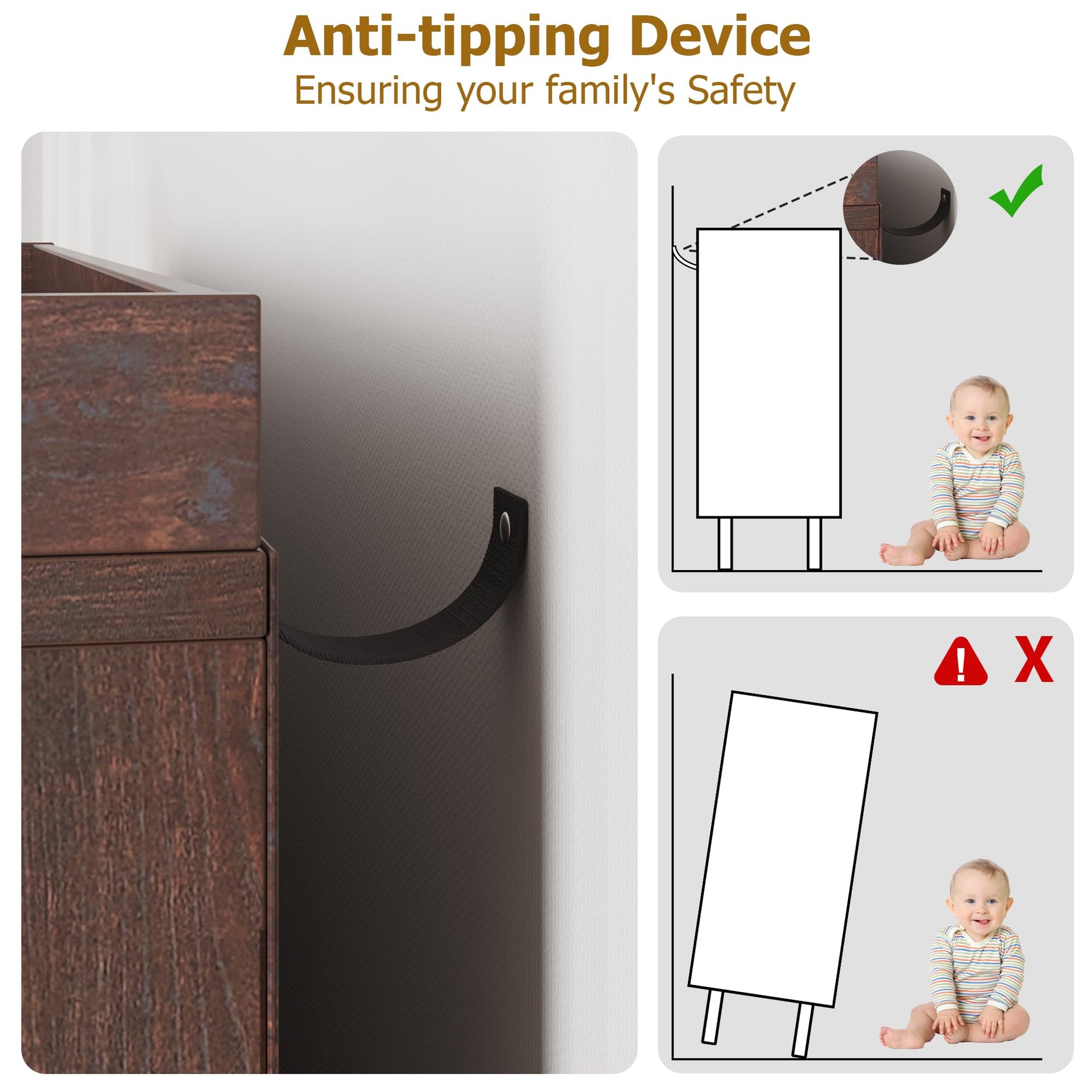 Scarpiera Garvee in rattan con 3 cassetti a scomparsa, ripiani regolabili, MDF, gambe in metallo, per corridoio e ingresso, grande, colore naturale