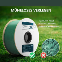 Filo perimetrale universale Garvee per robot tagliaerba, diametro 2,7 mm, resistente alle intemperie, lunghezza 500 m, verde giardino