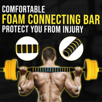 Manubrio Regolabile Garvee 33 libbre Nero con Rivestimento PE e Doppio Blocco - Perfetto per Allenamento Casa Festa del Papà