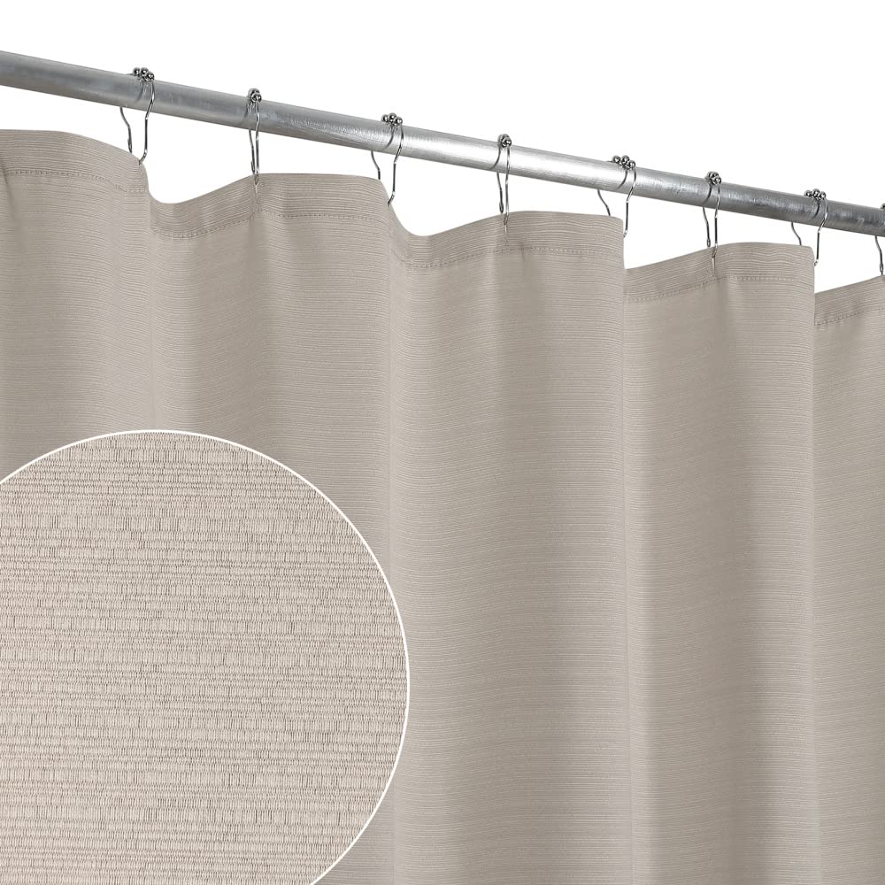 Tappetino doccia GARVEE in tessuto spesso, idrorepellente, moderno, per bagno, doccia, 72x96 pollici, cachi