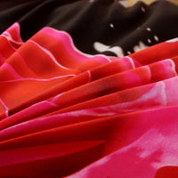 Garvee Set Biancheria Letto 4 Pezzi 3D Rosa Rossa Grande, Poliestere Morbido, Per Matrimonio E Letto Familiare