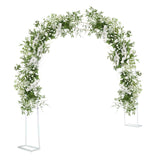 Arco da giardino Garvee in metallo 9.8 piedi x 7.2 piedi in acciaio zincato antiruggine, design vintage by matrimoni, feste in giardino - Bianco