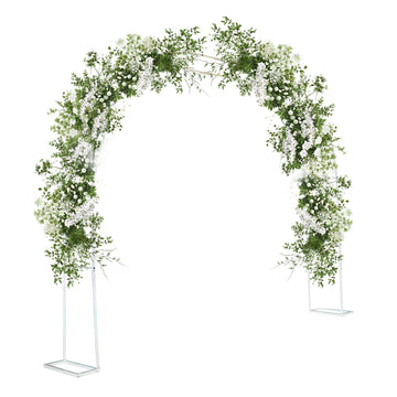 Arco da giardino Garvee in metallo 9.8 piedi x 7.2 piedi in acciaio zincato antiruggine, design vintage by matrimoni, feste in giardino