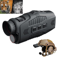 Monoculare Garvee con illuminatore a infrarossi con zoom digitale 5x per osservazione notturna, compatto e robusto, qualità HD