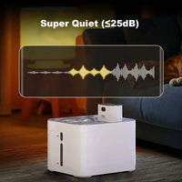 Fontanella automatica wireless per gatti Garvee da 4,2 l con vassoio in acciaio inossidabile, 2 modalità di uscita dell'acqua, ultra silenziosa 25 dB, per gatti, 21 x 18 x 19 cm, argento