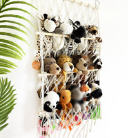 GARVEE Portaoggetti da appendere in cotone intrecciato a mano con motivi animali, amaca in corda di cotone resistente, per cameretta e camera da letto dei bambini, stile 1