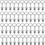 Garvee Portachiavi Angelo Custode Argento Set da 30 Leghe di Zinco Antiruggine per Celebrazioni 8cm Filigranato