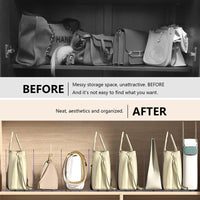 Divisori per scaffali in acrilico Garvee per armadi, divisori alti realizzati in robusto ABS, antiscivolo, versatili per camera da letto e cucina, trasparenti