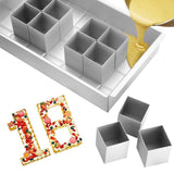 Stampi per Torte Numeri e Lettere Garvee Antiadherenti - Ideali per Dessert Creativi, Robusti, Facili da Pulire, Forno e Lavastoviglie