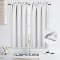 Tende oscuranti Garvee, set da 2 pezzi per bagni e piccole finestre, 26x45 pollici, nere, oscuranti
