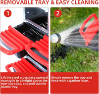 Nido per polli Garvee, in metallo, 3 scomparti, design estraibile, per pollaio, resistente, ventilato, facile da pulire