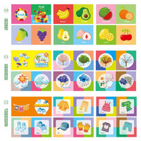 Set di libri didattici in tessuto per bambini Garvee, 12 pezzi, cotone, lavabili, morbidi, atossici, per neonati e bambini piccoli, educazione precoce, regalo, 10,5x10,5 cm