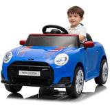 Garvee Auto Elettrica per Bambini MINI 12V LED Musica PP Metallo Telecomando Cintura di Sicurezza Bambini 3+ Anni - Blue