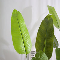 Garvee Pianta Artificiale Uccello del Paradiso 5FT Palma Tropicale Finta con Vaso per Interni Casa Ufficio Soggiorno Verde