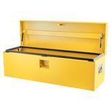 Cassettiera per Camion Garvee in Acciaio con Doppio Coperchio - Regalo Perfetto per Festa del Papà, Resistente e Sicura per Pickup RV Rimorchi - Giallo