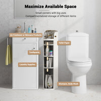 Mobiletto portaoggetti sottile per il bagno Garvee con cassetti e scatola per fazzoletti, impermeabile, in plastica, con ruote, per piccoli spazi, cucina, bagno, soggiorno, stretto