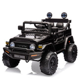 Garvee Toyota Electric Ride-On Car Nero con design autentico, illuminazione a LED ed effetti sonori per bambini dai 3 anni in su, per uso interno ed esterno