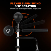 Sacco da Boxe 5 in 1 Garvee Regolabile 63-90,5" per Adulti - Pelle PU Nero, Ideale per Kickboxing e Festa del Papà