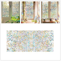 Pellicola protettiva per finestre Garvee con effetto arcobaleno, protezione UV, riutilizzabile, 43x200 cm, per spazi abitativi e lavorativi, multicolore