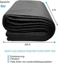 Tessuto geotessile per paesaggi GARVEE 183x9144cm 6oz PP Drenaggio Resistenza alla trazione 350N Capacità di carico 440N per vialetti, strade e controllo dell'erosione