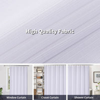 GARVEE Tenda da doccia bianca pesante 183x183 cm in poliestere impermeabile per doccia, vasca da bagno e bagno