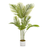 Garvee Areca-Palme Pianta Artificiale 105/110 cm con Robusto PEVA per Interni Casa Ufficio Verde - 105 Areca-Palme
