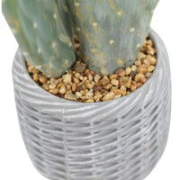 Cactus artificiale Garvee da 42" in materiale EVA, facile da pulire, durevole, vaso in PP stabile per uso interno ed esterno, realistico, nero