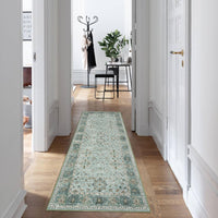 Tappeto vintage boho Garvee lavabile a pelo corto 80 x 150 cm antiscivolo per soggiorno, camera da letto, sala da pranzo