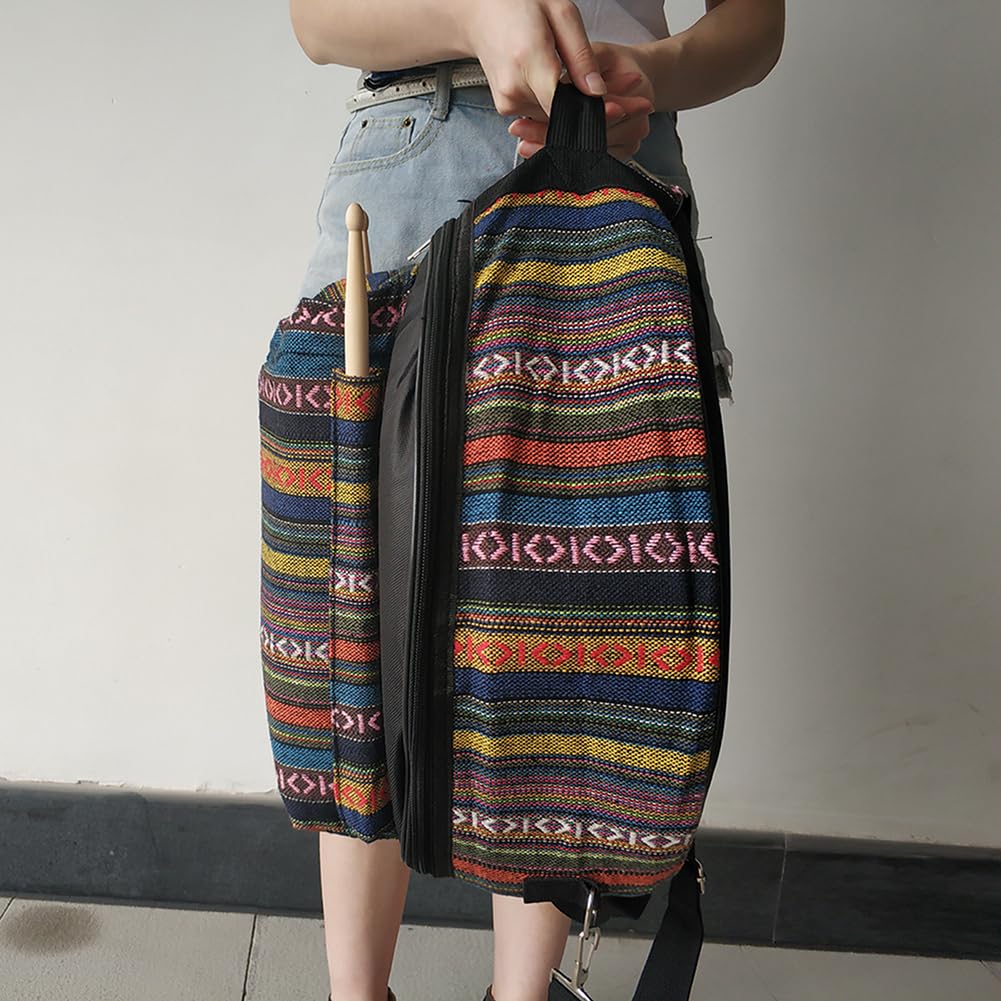Borsa per rullante Garvee, motivo etnico, Oxford impermeabile, imbottita, leggera, portatile, per musicisti