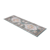 Tappeto Corridoio Garvee Vintage Verde 60x230cm Lavabile Antiscivolo Microfibra per Ingresso e Soggiorno