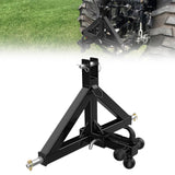 Garvee Ricevitore Gancio 3 Punti per Trattore Cat. 1 - 5 cm Acciaio Inox Resistente per Uso Industriale - Black