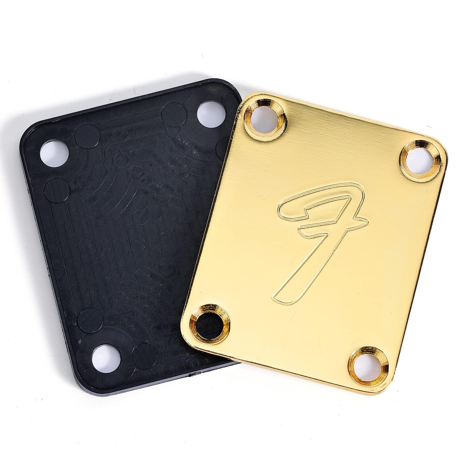 Garvee Placca Mástil Vintage per Chitarra Elettrica Montaggio 4 Viti Materiale Resistente Logo Inciso Dimensioni Precise