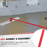 Frattazzatrice Calcestruzzo Garvee 48x8" Lama Magnesio - Regolabile per Festa del Papà, Ideale per Costruttori