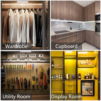 Luci ricaricabili sottopensile Garvee, set da 3 con telecomando, per cucina e mobili, 140 lm, dimmerabili, magnetiche, bianche