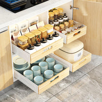 Garvee, organizer telescopico estensibile per cucina e bagno, in metallo antiruggine largo 25 cm