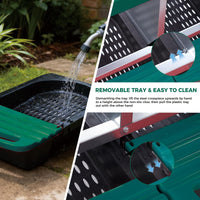 Nido per polli Garvee con 4 scomparti, acciaio zincato, verde, per pollaio, deposizione delle uova