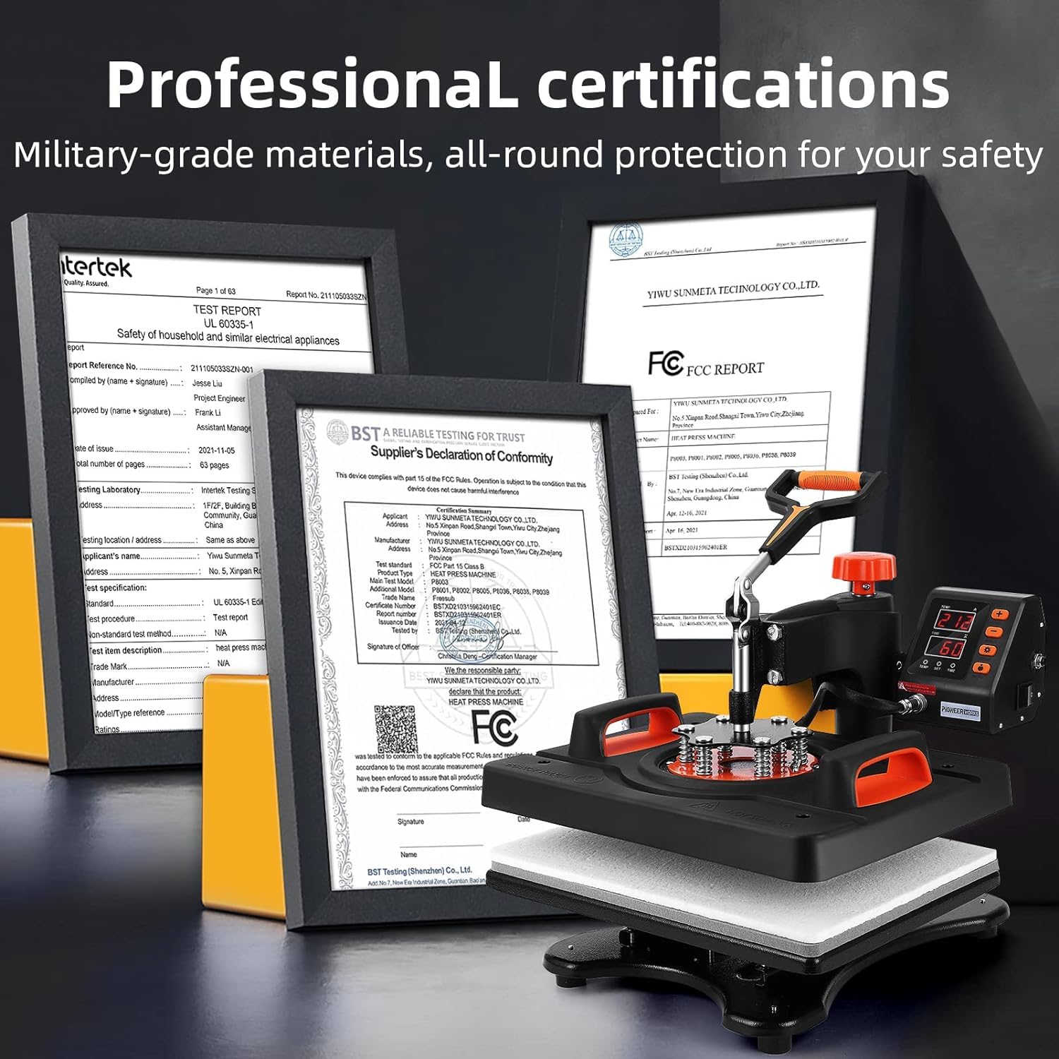 Garvee Pressa a caldo 11 in 1 Pressa a trasferimento multifunzionale per magliette, cappelli, tazze, 12x15 pollici, nero