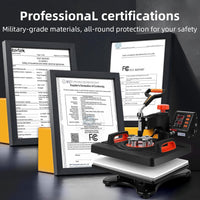 Garvee Pressa a caldo 11 in 1 Pressa a trasferimento multifunzionale per magliette, cappelli, tazze, 12x15 pollici, nero