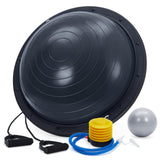 Garvee Palla Mezza Equilibrio 58 cm con Bande di Resistenza Regolabile per Allenamento Core, Base Antiscivolo, PVC e ABS, Kit Fitness Completo per Casa e Palestra