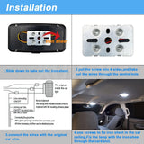Garvee Plafoniera LED Interna Auto con 36 LED, Risparmio Energetico, Intensità Regolabile, Facile Installazione, per Interni Auto e Bagagliaio